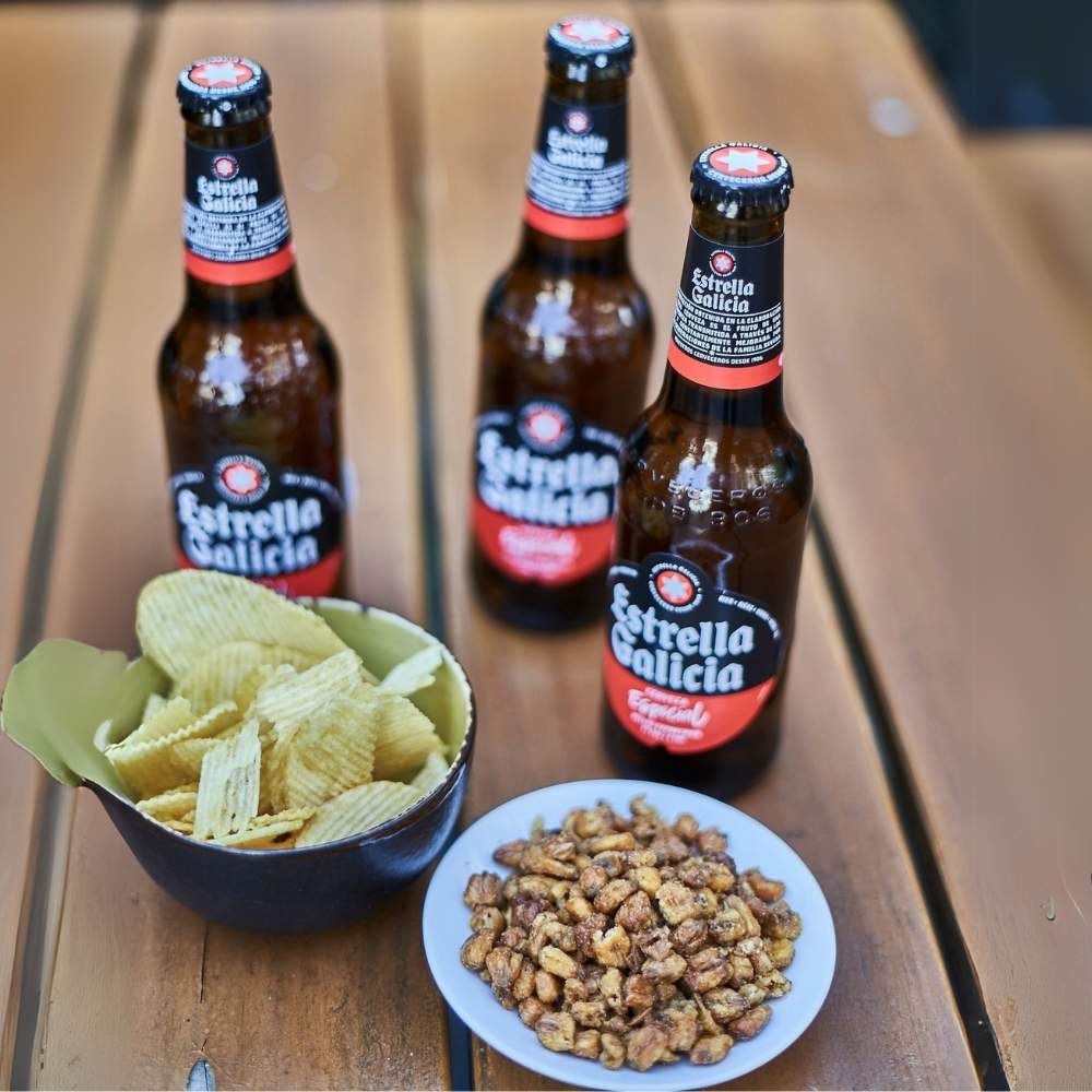 Geriffelte Chips mit Schinken-Geschmack