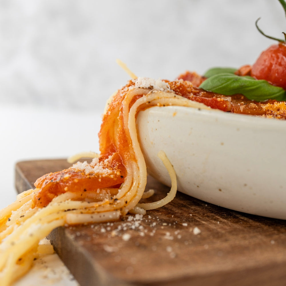 Würzige Tomatensoße aus gegartem Gemüse